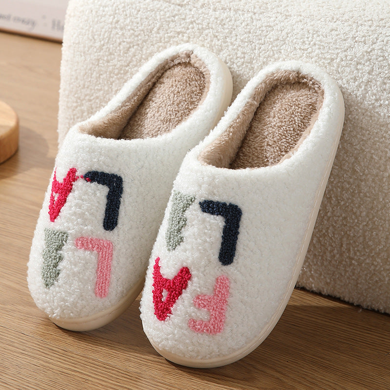 Wholesale Winter Cute Cartoon Home Cotton Household Furry Warm Slippers